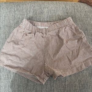 Fostered Collection boys Kids Brown Checkered shorts 3T